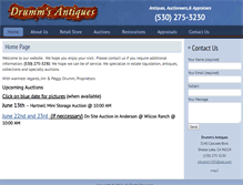 Tablet Screenshot of drummsantiques.com